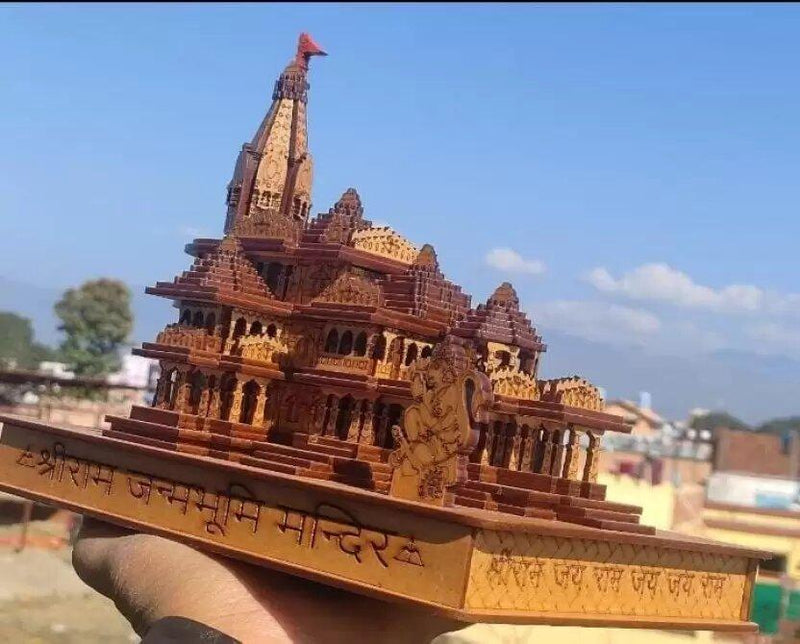 Shri Ram Mandir Ayodhya 3D Wooden Temple -  Store_name 