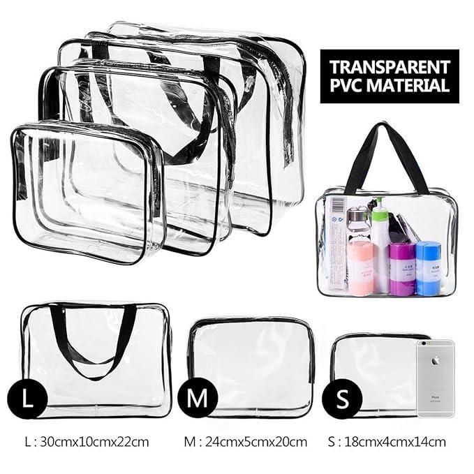 Clear PVC Cosmetic Bags Travel Toiletry Bag -  Store_name 