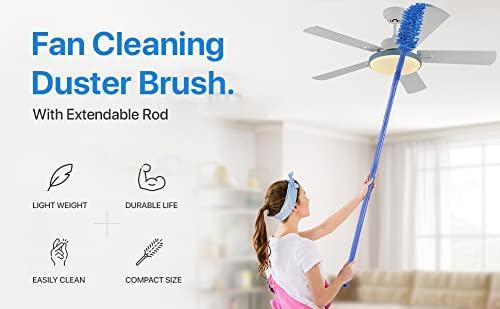 Cleaning Brush Feather Microfiber Duster with Extendable Rod -  Store_name 