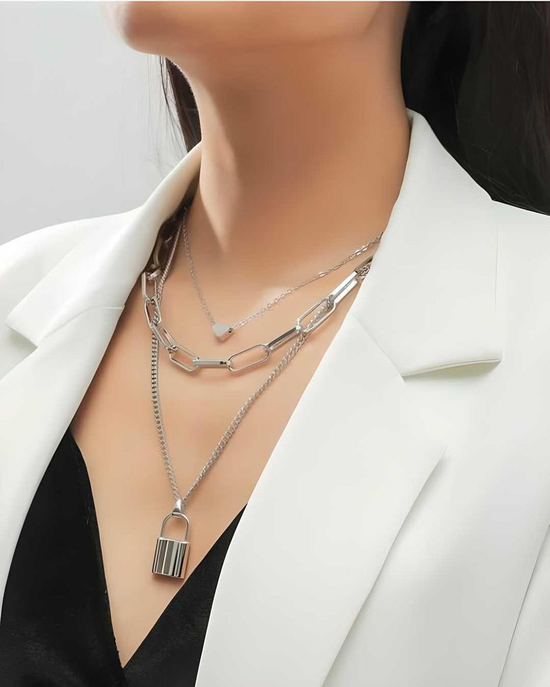 Silver Plated Stylish Necklace -  Store_name 