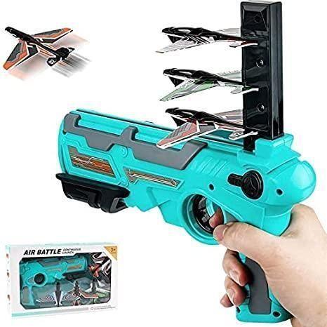 Airplane Launcher Toy Gun with Foam Glider -  Store_name 