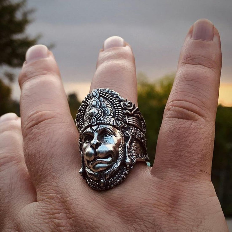 Hanuman Ring Sterling Silver -  Store_name 