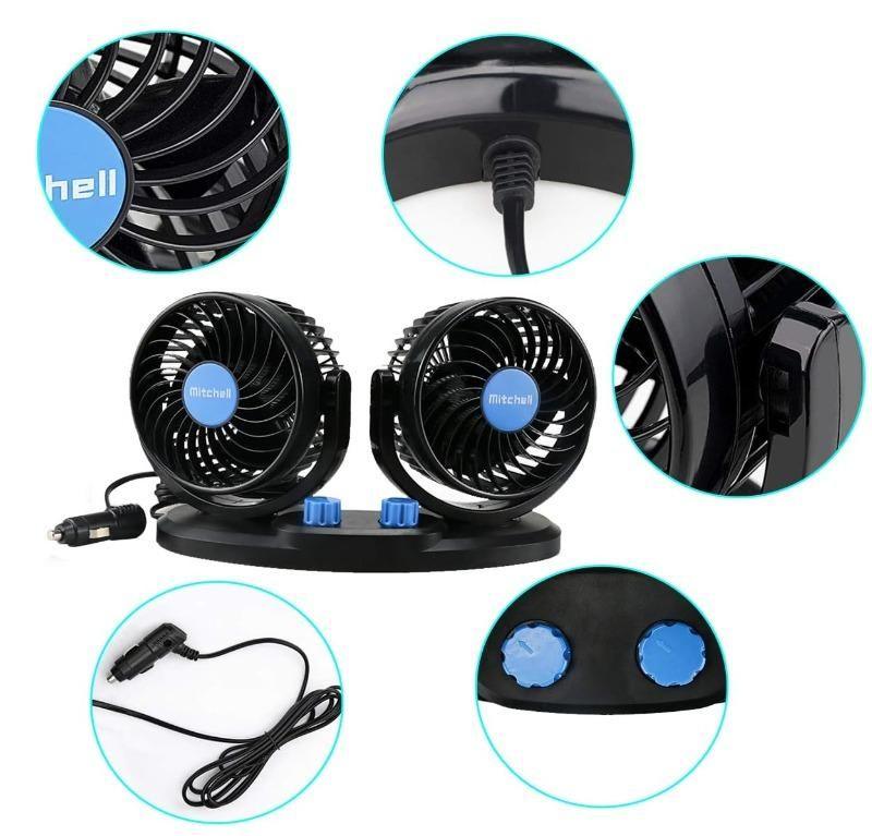 Car Air Circulation Fan 360� Rotatable Auto Car Cooling Fan -  Store_name 