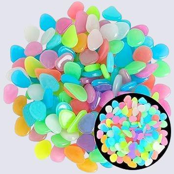 Mixed Color Glow Rocks Decorations DIY Decorative Pebbles -  Store_name 