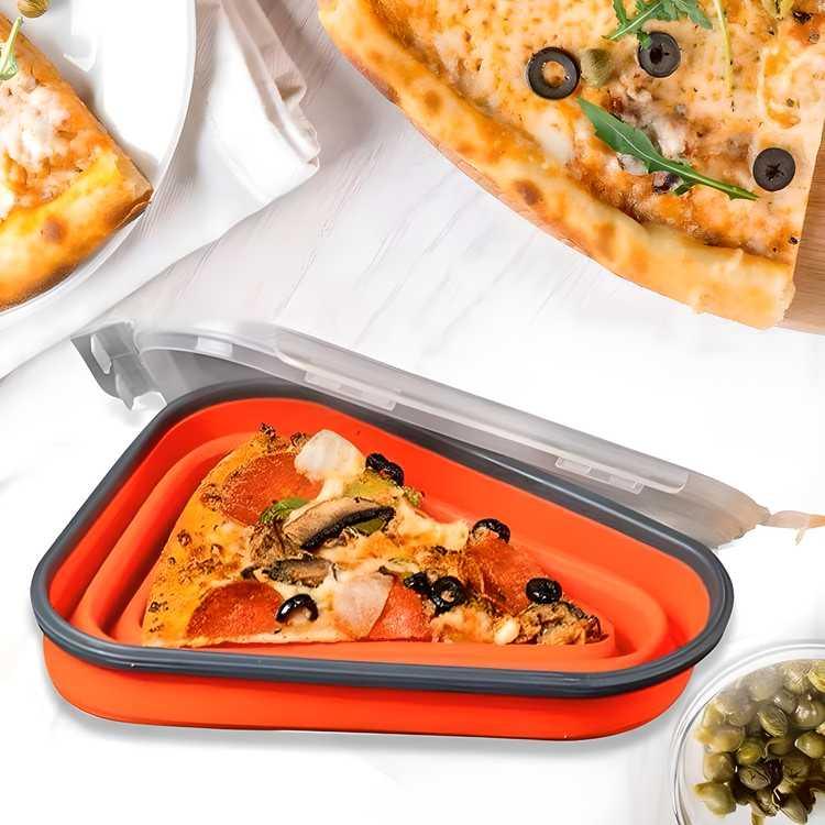 Pizza Slice Storage Container with 5 Serving Trays -  Store_name 