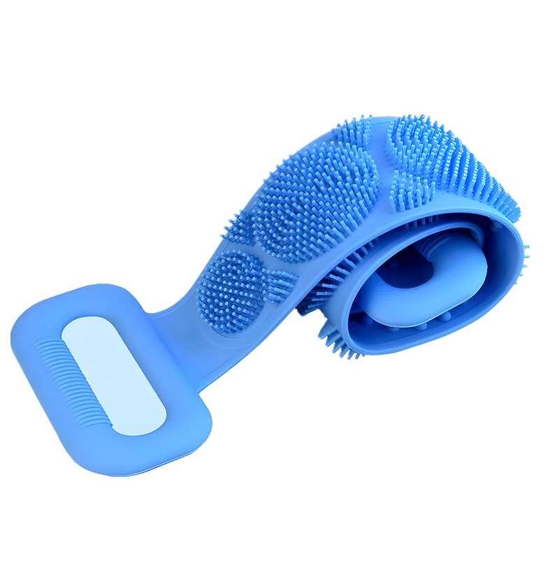 Silicone Body Back Scrubber Double Side Bathing Brush for Skin Deep Cleaning -  Store_name 