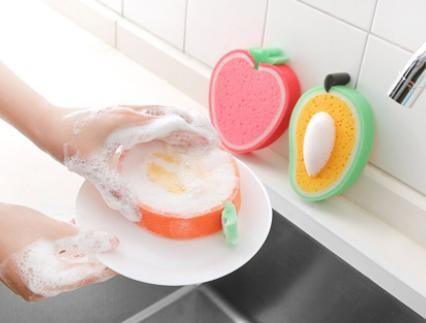 Cleaning Sponge- Fruits Shaped Kitchen/Bathroom Wash Cleaning Sponge (Pack of 4) -  Store_name 