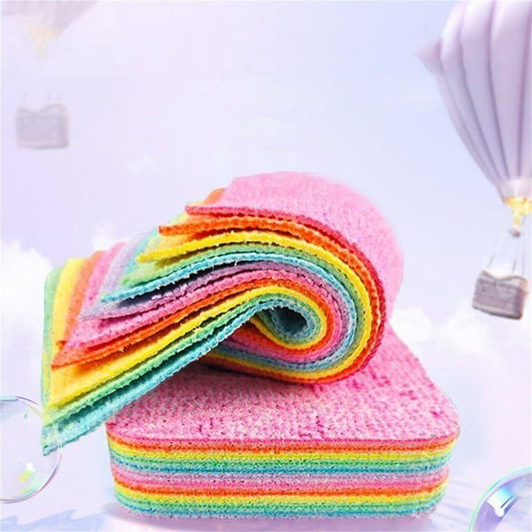 Rainbow Microfiber Dish Cleaning Sponges (12 Pieces) -  Store_name 