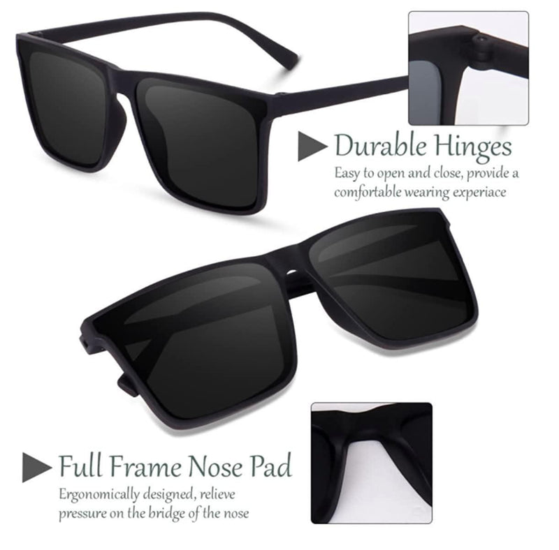 Polarized Retro Square Sunglasses -  Store_name 