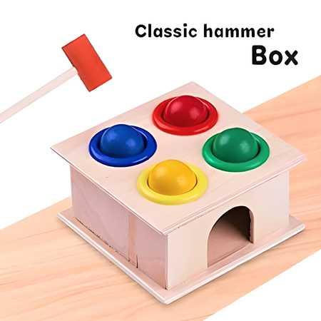 Wooden Hammer Ball Bench with Box Case Toy Set� -  Store_name 