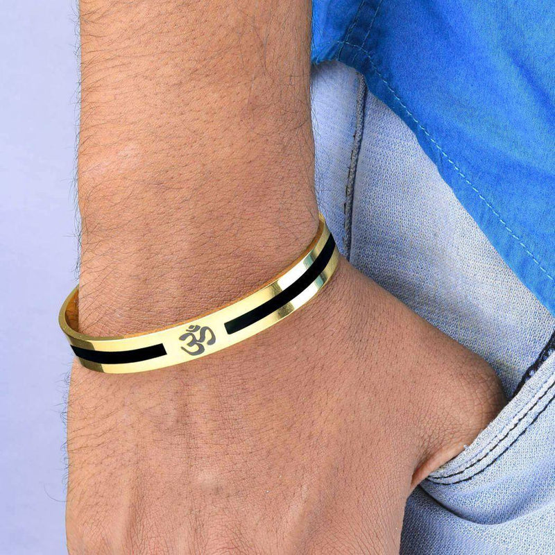 Adorable Gold Plated Mens Kada -  Store_name 