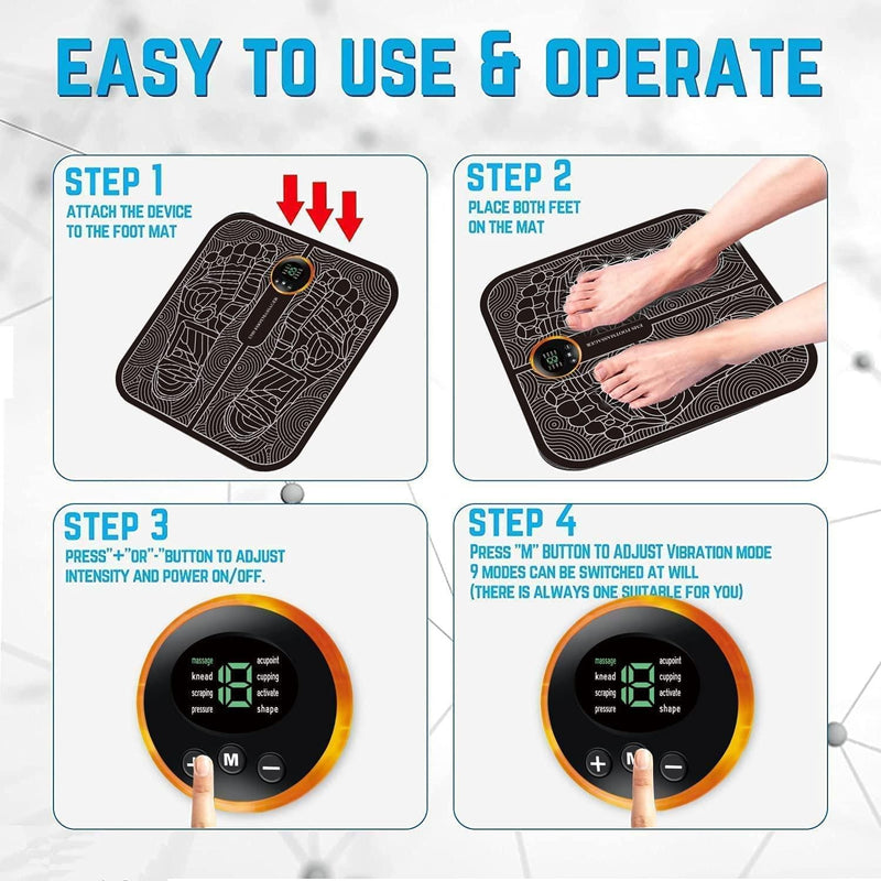 Vibrating Bubble Electric Ems Foot Massager Pad -  Store_name 