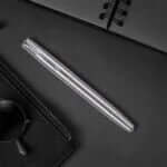 Parker Frontier stainless steel chrome trim roller ball pen