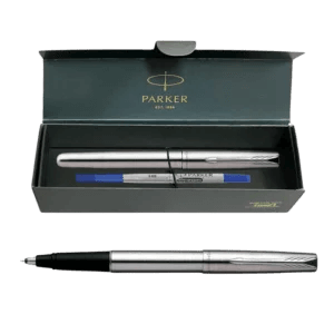 Parker Frontier stainless steel chrome trim roller ball pen