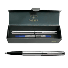 Parker Frontier stainless steel chrome trim roller ball pen