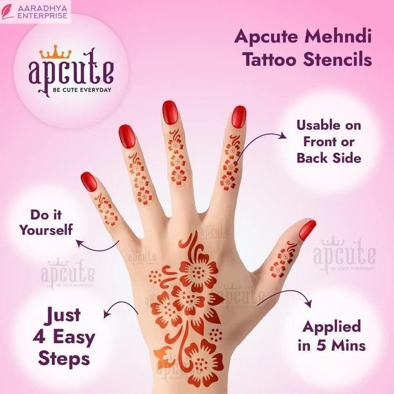 Apcute Mehandi For Hands Set -  Store_name 