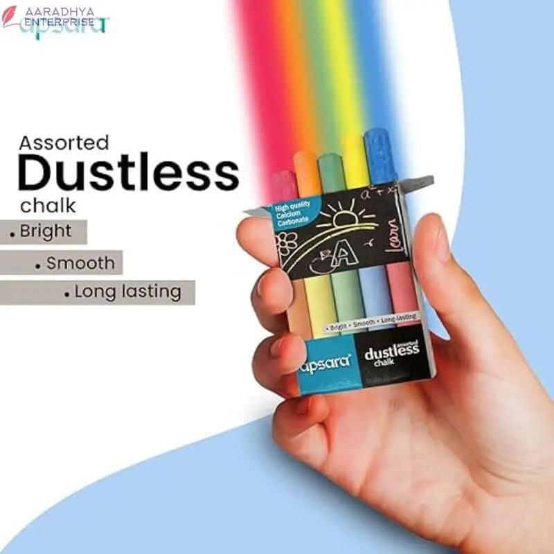 Apsara Coloured Chalk Assorted Dustless -  Store_name 