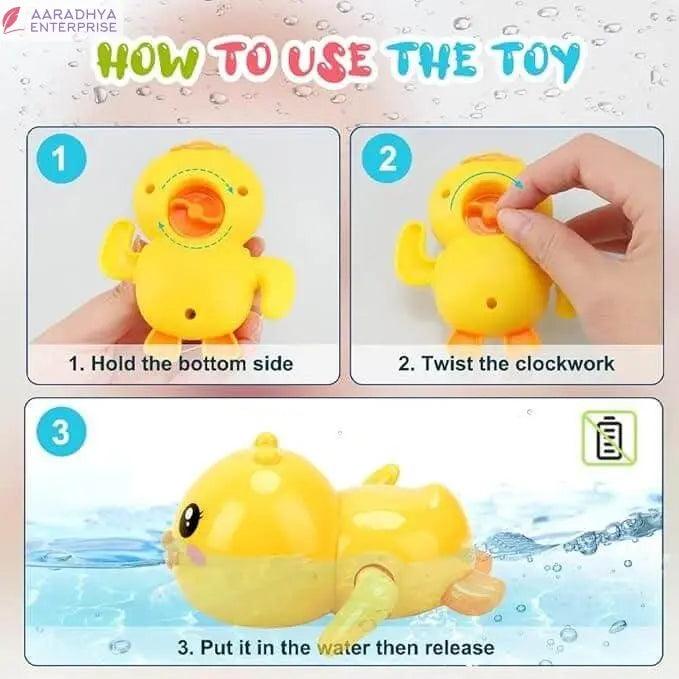 Bath Toy Swimming Duck Wind Up Water Floating Duck Toy -  Store_name 