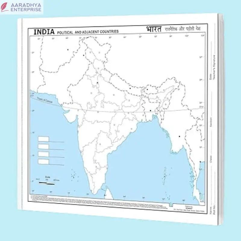 Big Outline Map Of India Political -  Store_name 