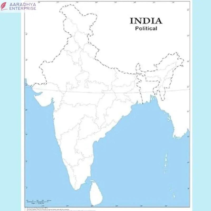 Big Outline Map Of India Political -  Store_name 