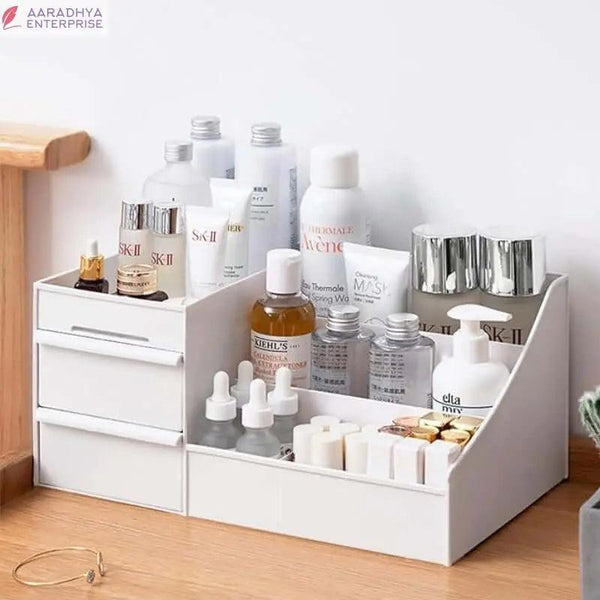 Cosmetic Organizer Box Drawers Storage Plastic Stationary Box | Make Up Organiser For Women -  Store_name 