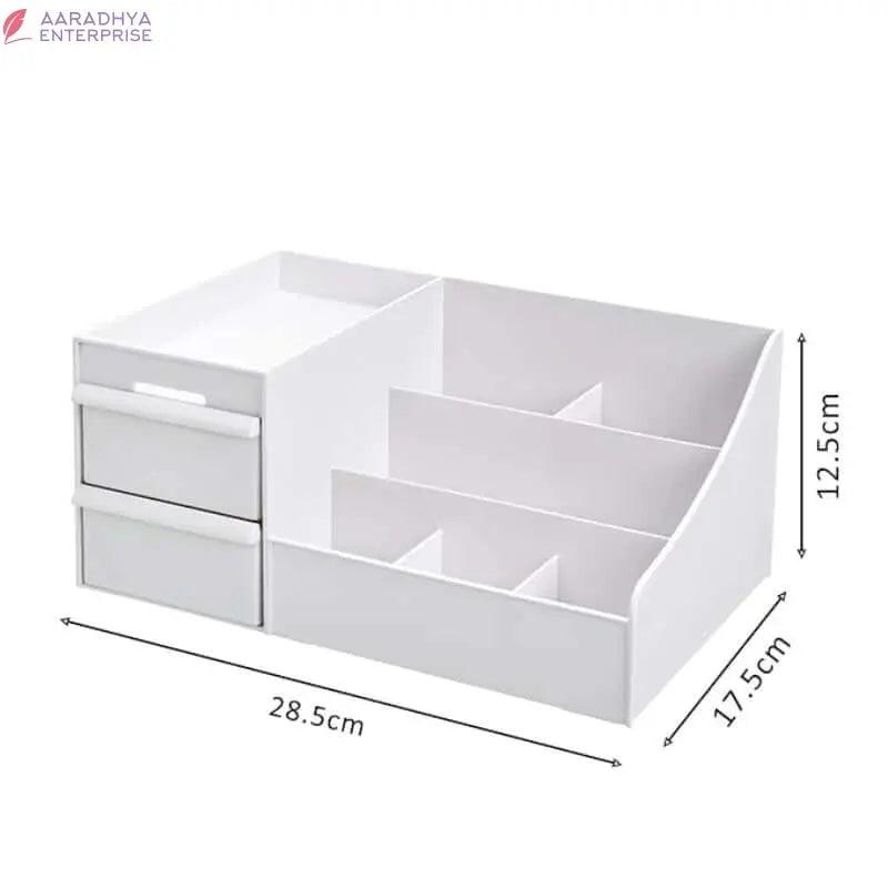 Cosmetic Organizer Box Drawers Storage Plastic Stationary Box | Make Up Organiser For Women -  Store_name 