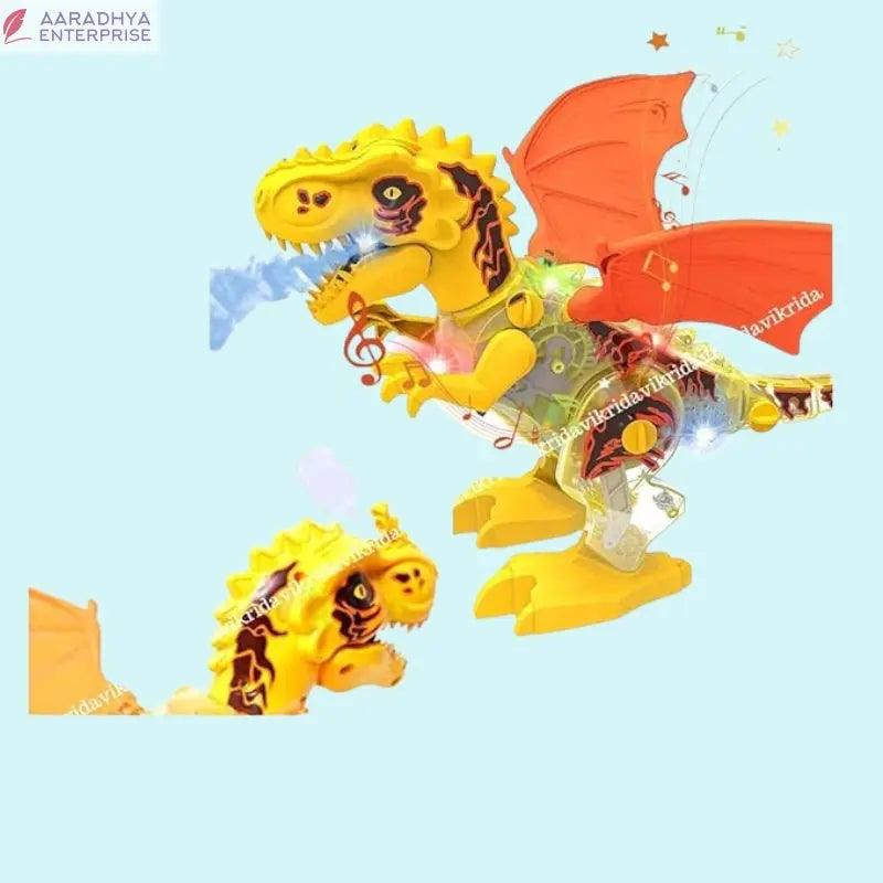 DIY Take Apart Dinosaur with Smoke Spary Feature Dancing Singing Lights and Roaring Sounds Dino Toy for Toddlers - Multicolour -  Store_name 