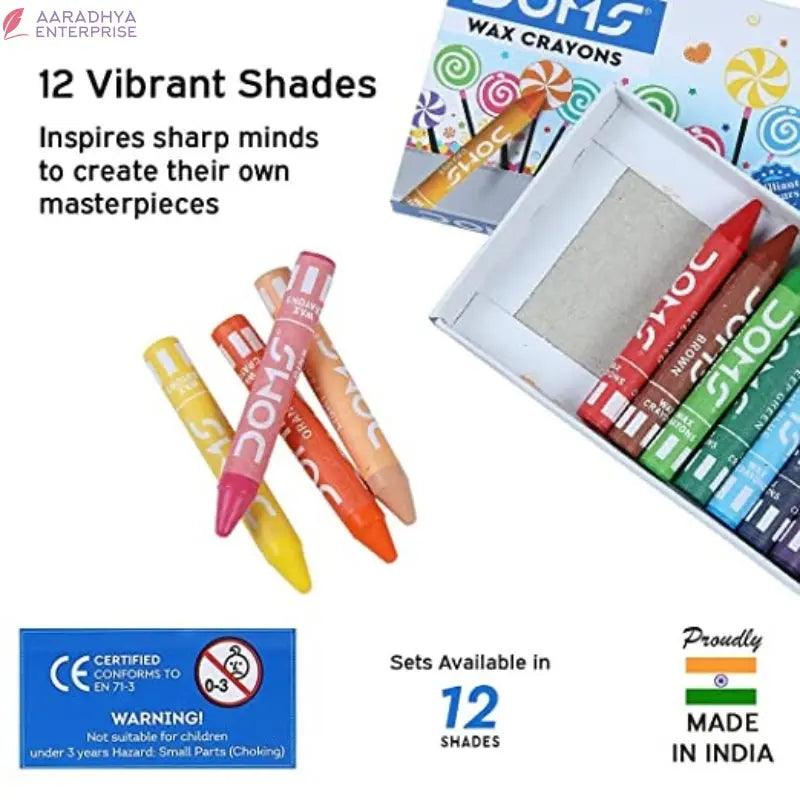 DOMS 12 Shades Wax Crayons -  Store_name 