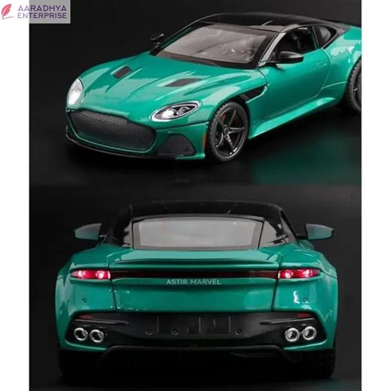 Die Cast Metal Car For Kid 1:24 Scale Model Aston Martin Alloy Diecast Openable Door Toy Car Pullback With Sound Light Toy Car For Kids Best Gifts Toys For Boys -  Store_name 