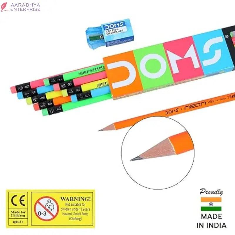 Doms Neon Rubber Tipped Pencils -  Store_name 