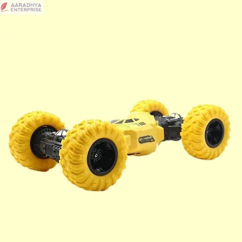 Double Sided Stunt Racing Moka 4-Wheel Drive Off Road Rock Crawler Remote Control RC Car with 2.4 GHz for Kids, Boys &amp; Adults -  Store_name 