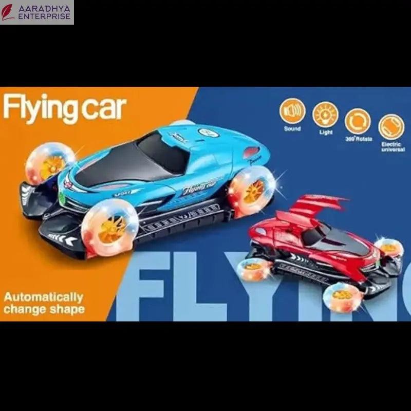 Electric Four Wheel Flying Car with Lights and Musics for Children Multi coloured -  Store_name 