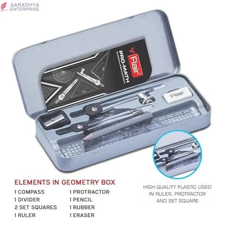 FLAIR Pro-Math Mathematical Drawing Instrument Geometry Box -  Store_name 