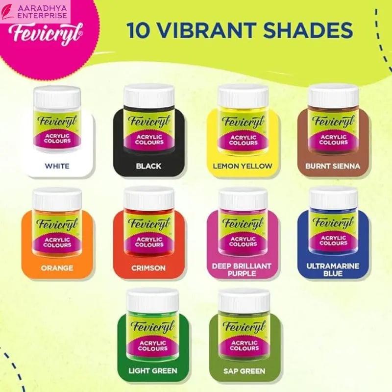 Fevicryl Acrylic Colours Sunflower Kit -  Store_name 