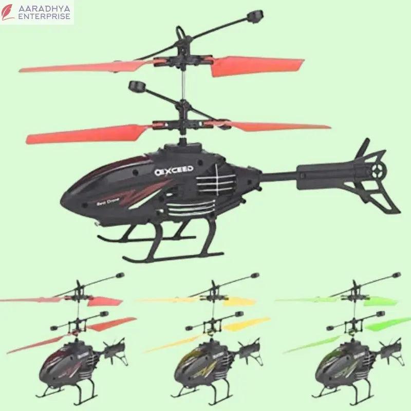 Flying Helicopter with Induction Watch | RC Remote Control Toy | Charging Helicopter with Safety Sensor for Kids -  Store_name 