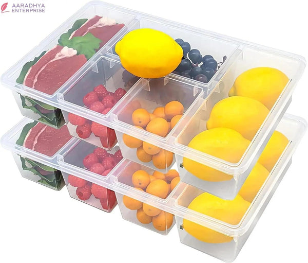 Fridge Storage Boxes, Fridge Organizer With 5 Compartment -  Store_name 