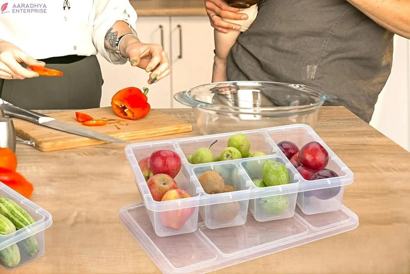 Fridge Storage Boxes, Fridge Organizer With 5 Compartment -  Store_name 