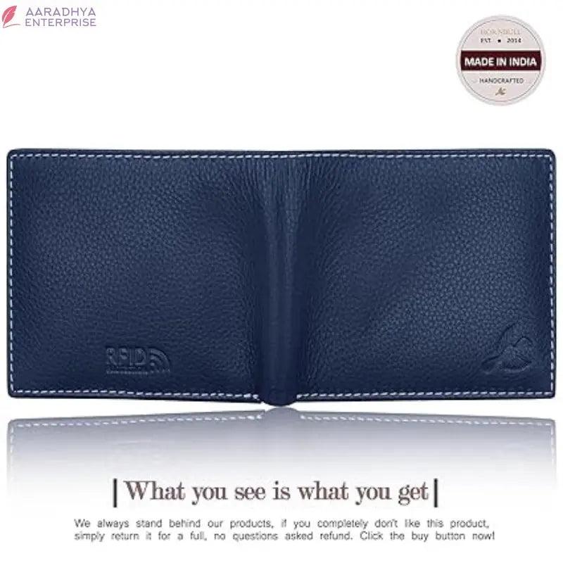 HORNBULL Maddison Mens Navy Genuine Leather Wallet | Elegant and Stylist Wallet with RFID Blocking | Gift Wallets for Men -  Store_name 