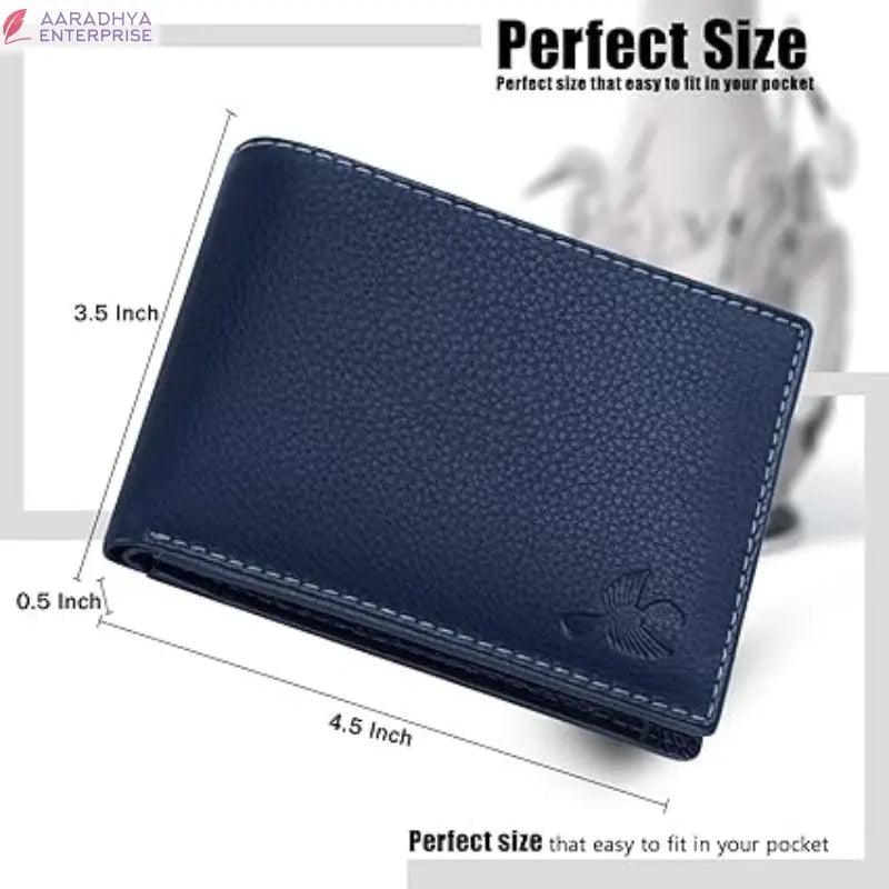 HORNBULL Maddison Mens Navy Genuine Leather Wallet | Elegant and Stylist Wallet with RFID Blocking | Gift Wallets for Men -  Store_name 