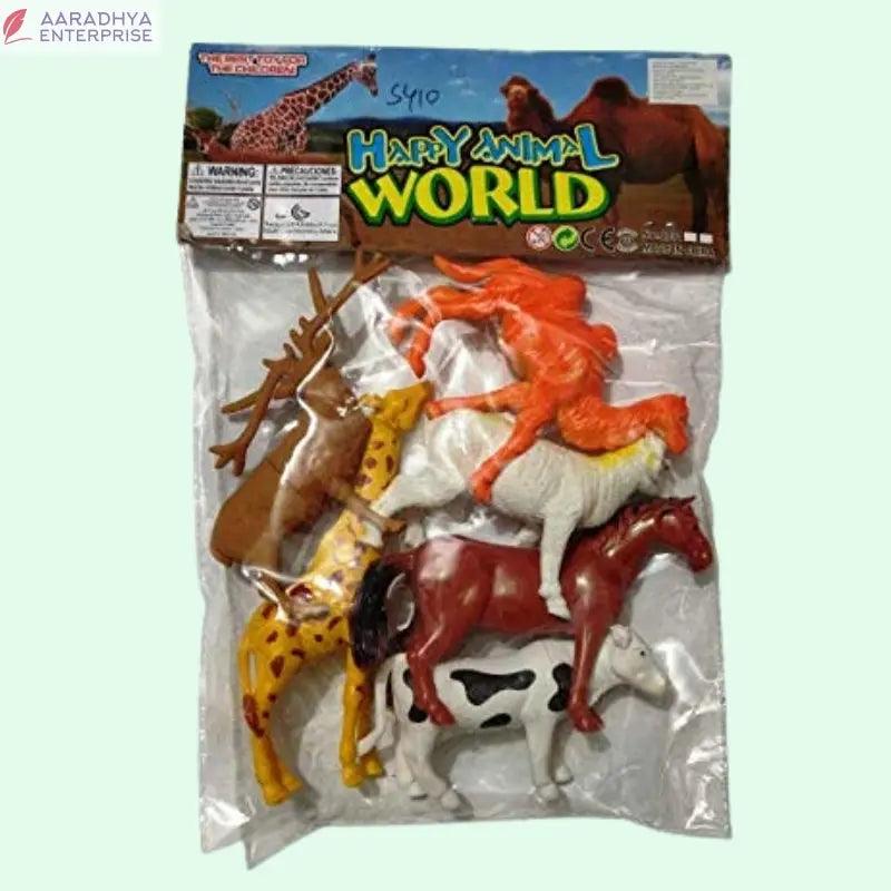 Happy Animal World (6 Pcs) - Medium Size -  Store_name 