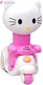 Hello Kitty Unbreakable Pressure Toddler Car Toy, Push and Go Kitty Scooty Toy for Kids, Birthday Gifts (Multicoloured).(set of 2) -  Store_name 