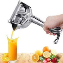 Manual Hand Press Fruit Juicer Heavy Quality Metal Aluminum alloy Juicer with Detachable Lever and Removable (Silver Color)