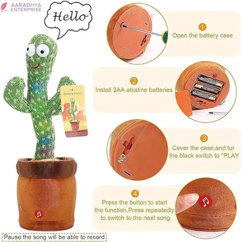 LED Musical Dancing & Mimicry Cactus Toy -  Store_name 