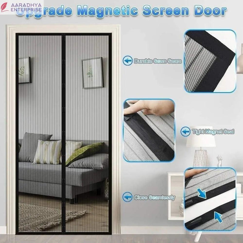 Mesh Screen Net Home Magnetic Foldable Anti Mosquito Door Curtains -  Store_name 