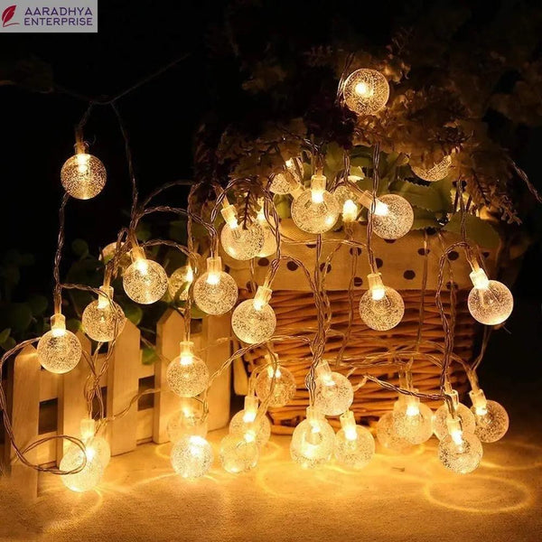 New 16 LED Crystal Balls String Light -  Store_name 