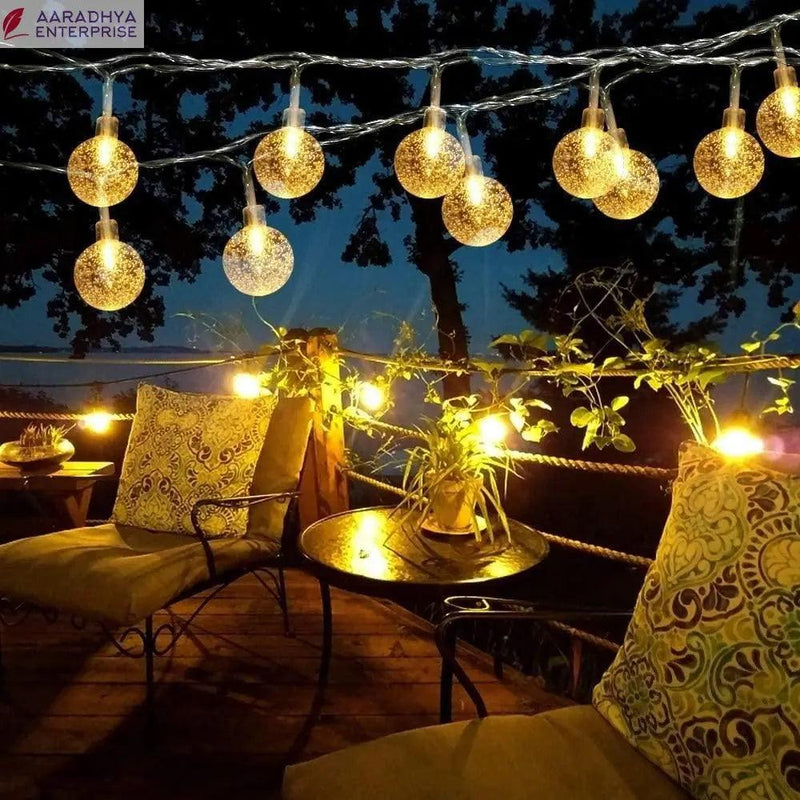 New 16 LED Crystal Balls String Light -  Store_name 