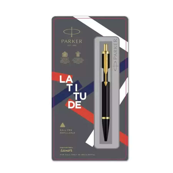 Parker Latitude Matte Black GT Ball Pen Price