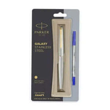 Parker GALAXY Gold Plated Stainless Steel GT Roller Ball Pen (Blue)