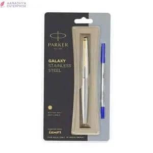 Parker GALAXY Gold Plated Stainless Steel GT Roller Ball Pen (Blue) -  Store_name 