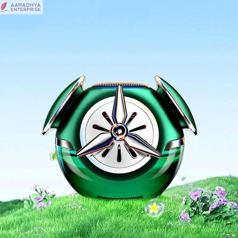 Powered Liquid Car Perfume - Auto Rotation Fan for Car Dashboard -  Store_name 